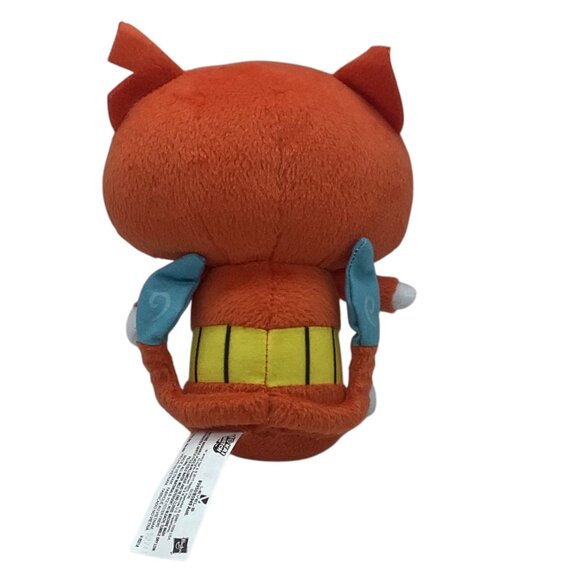 Yo-Kai Watch Jibanyan Plush Toy 7” Hasbro 2015 Stuffed Animal Orange White - Picture 2 of 4